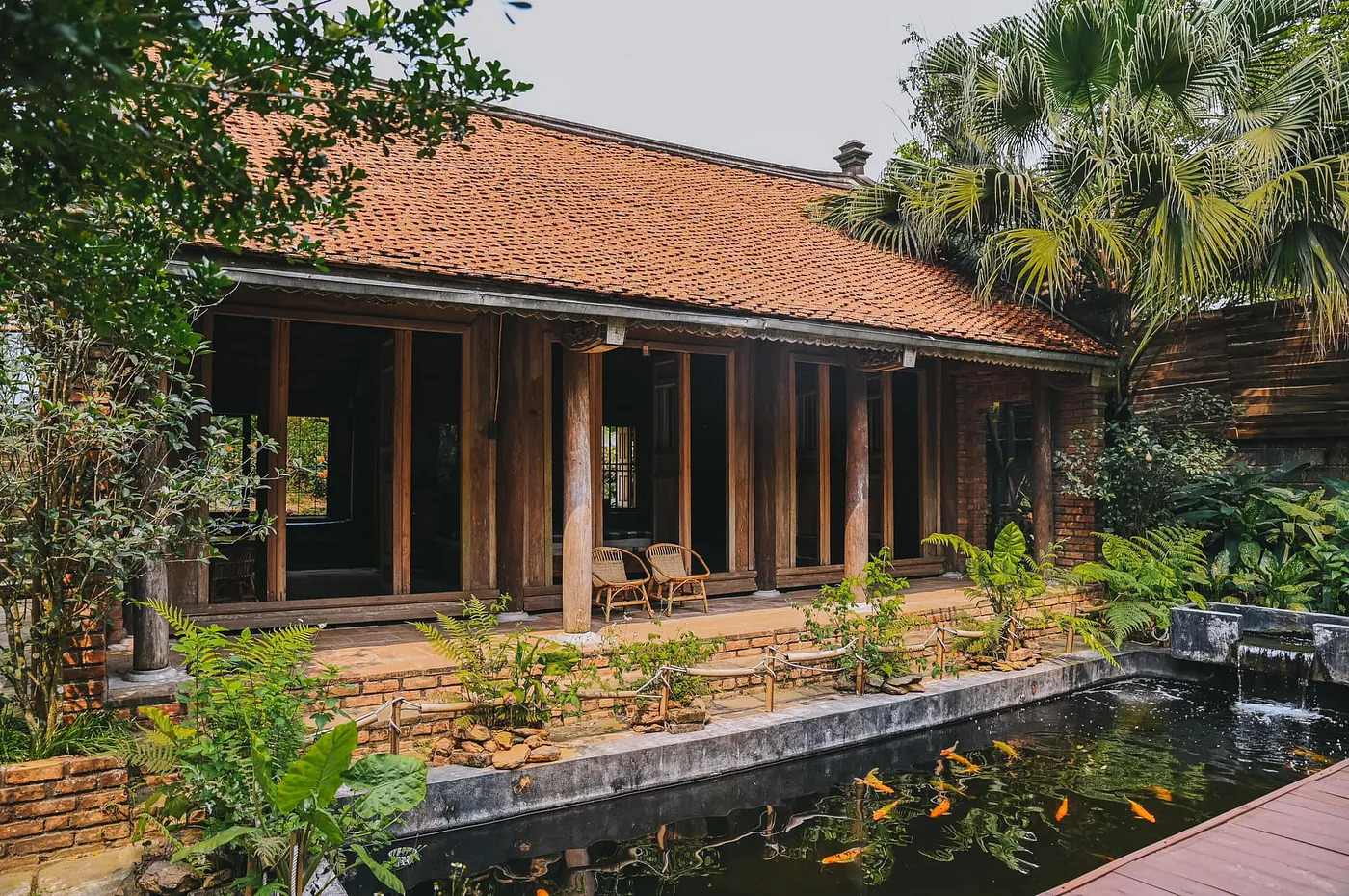 Tiểu cảnh nước theo phong cách nhà vườn Bắc Bộ